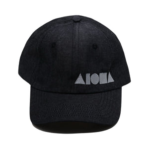 BLACK DENIM Adult Curved Bill Baseball Cap