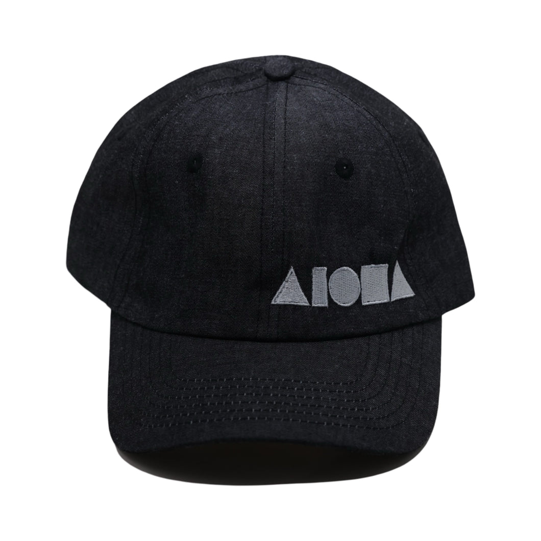 BLACK DENIM Adult Curved Bill Baseball Cap