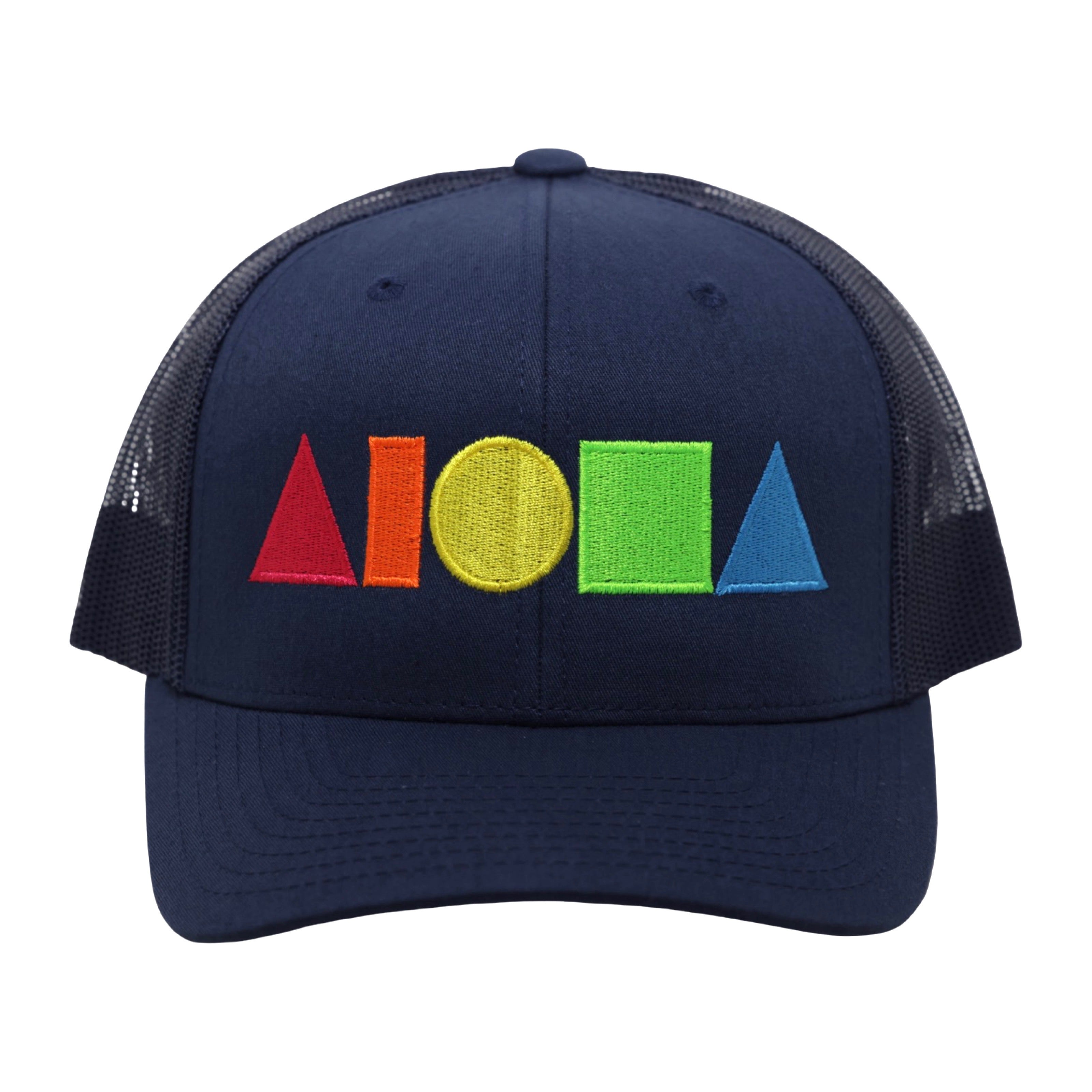 RAINBOW NAVY Adult Curved Bill Snapback