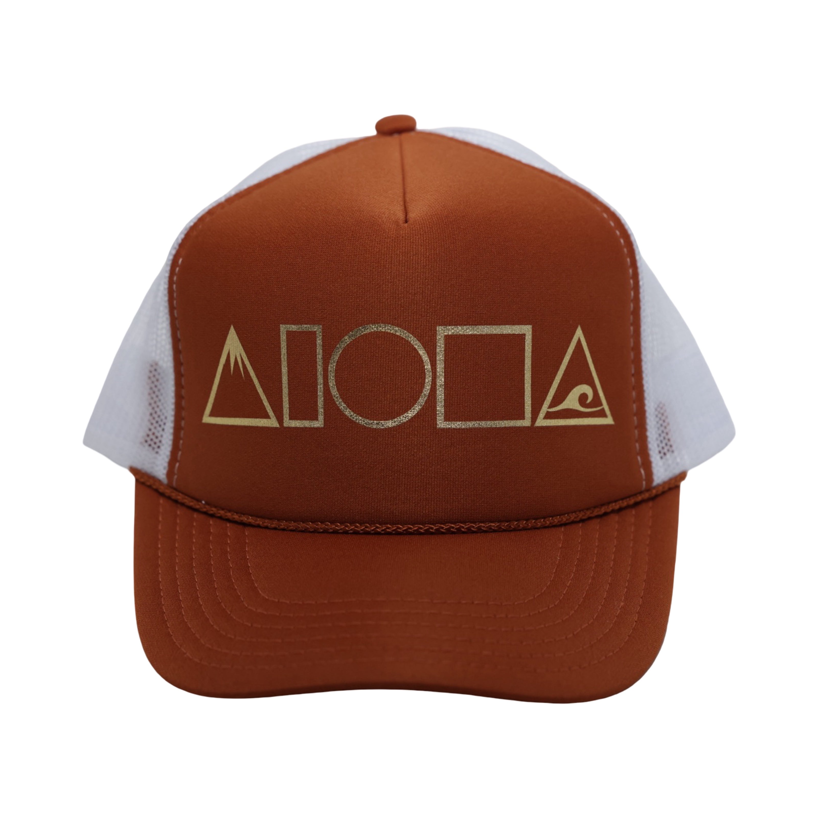 MAUKA TO MAKAI Rust/Gold Adult Trucker