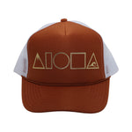 MAUKA TO MAKAI Rust/Gold Adult Trucker