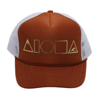 MAUKA TO MAKAI Rust/Gold Adult Trucker