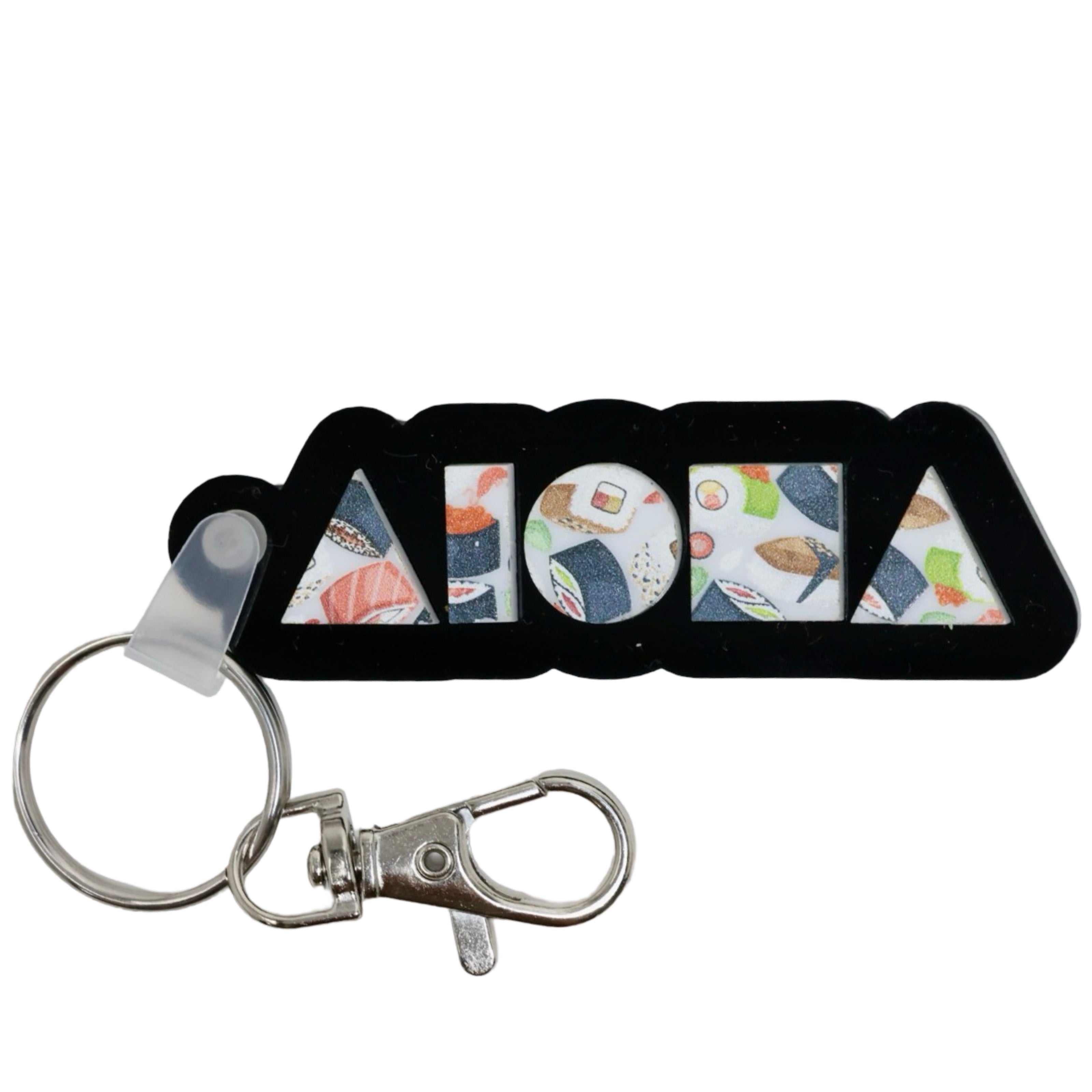 Aloha Shapes Sushi Keychain