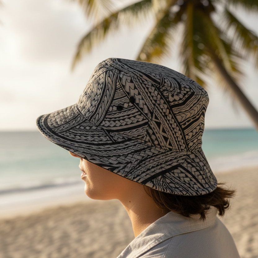 Tribal ANXD Bucket Hat Model