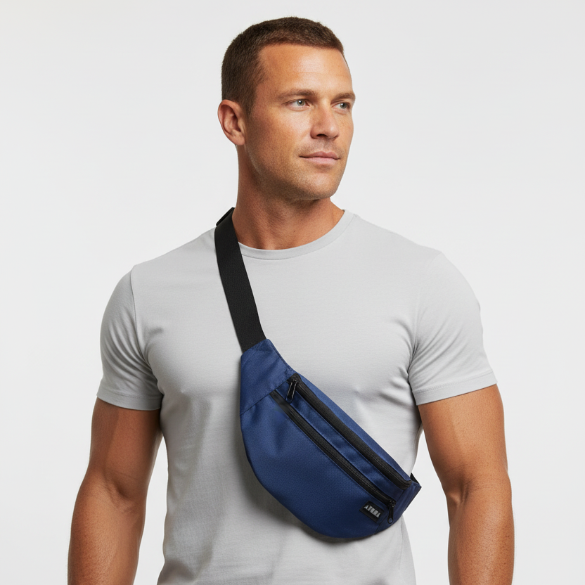 ZONA Navy Hip Pack - Cross Body Style