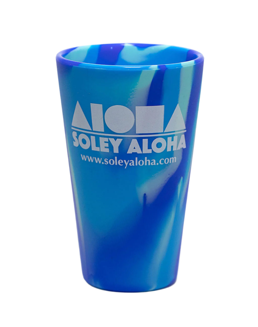 Aloha Shapes Silicone Pint Glasses (w/ Lid & Straw)