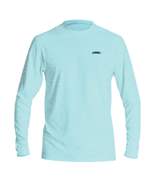 HYBRID Toddler Light Blue/Blue Logo UPF Longsleeve