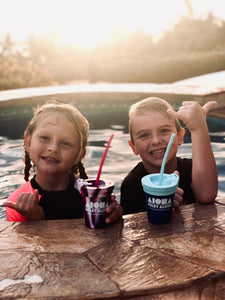 Aloha Shapes Silicone Kids Tumbler