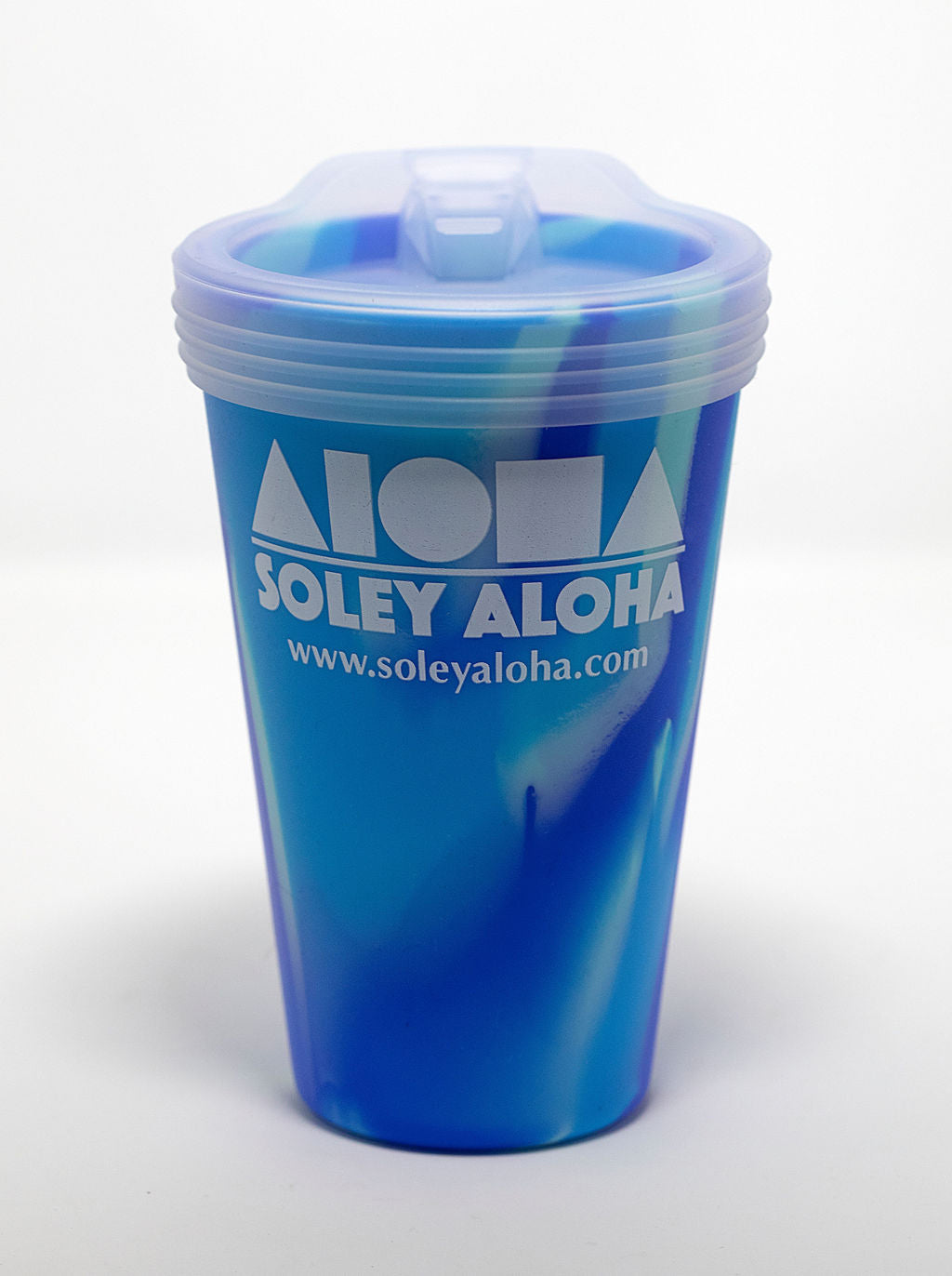 Aloha Shapes Silicone Pint Glasses (w/ Lid & Straw option)