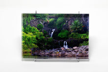 Stu Soley fine art acrylic photo block of Seven Sacred Pools in Maui Hawaii