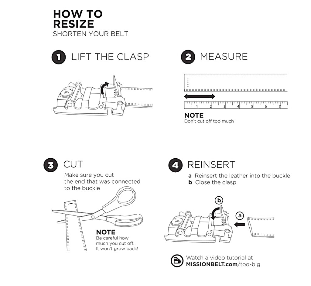 Mission Belt how to resize chart