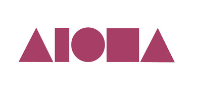 Vinyl die-cut decal sticker handmade in Maui, Hawaii. Aloha Shapes ® logo in pink