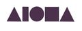 Purple Aloha Shapes® mini vinyl decal sticker made in Maui Hawaii