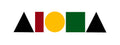 Aloha Shapes® vinyl decal sticker in rasta colors. Made in Hawaii