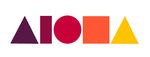 Vinyl die-cut decal sticker. ALOHA Shapes ® logo in different shades of red/orange/yellow like a Maui sunset.