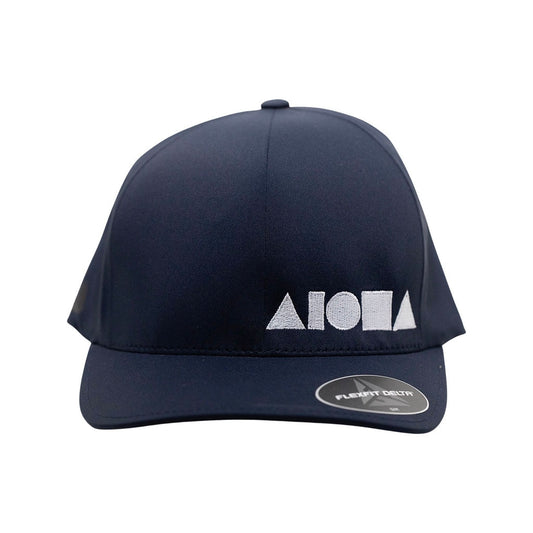 NAVY FLEXFIT Silver Grey Aloha Shapes Logo