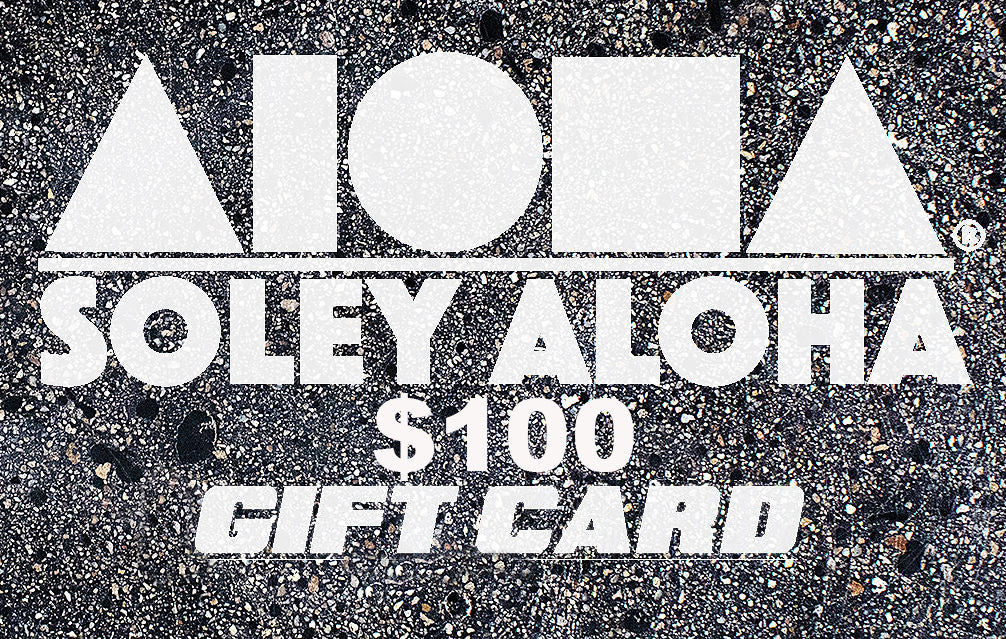 Soley Aloha gift card can be used online or in store Maui, Hawaii location $100 denomination