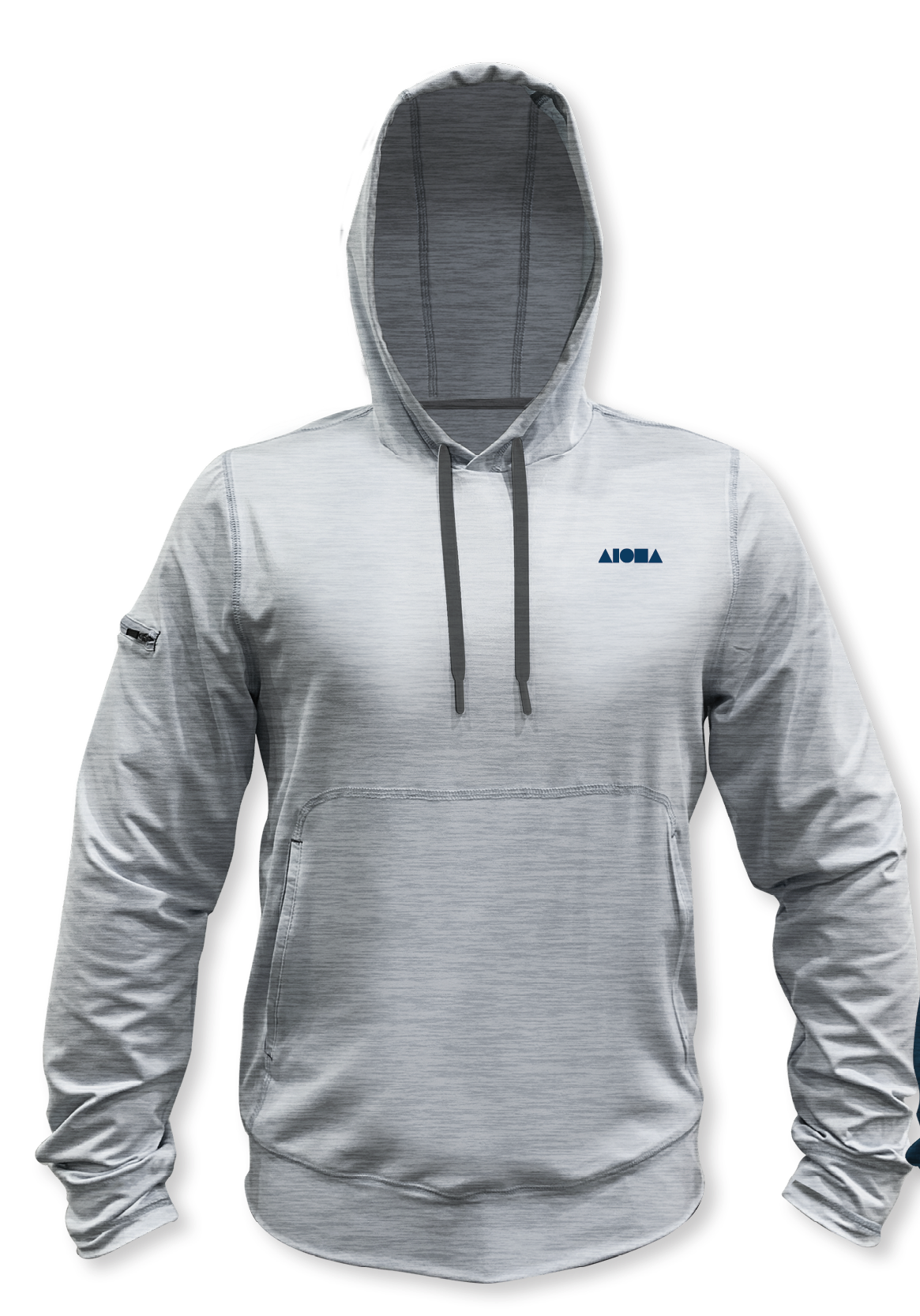 HELM Light Grey Unisex UPF50 Performance Hoodie