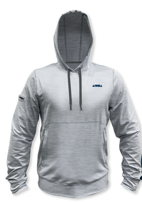 HELM Light Grey Unisex Performance Hoodie