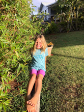 MAUKA TO MAKAI Heather Blue Lagoon Youth Tee