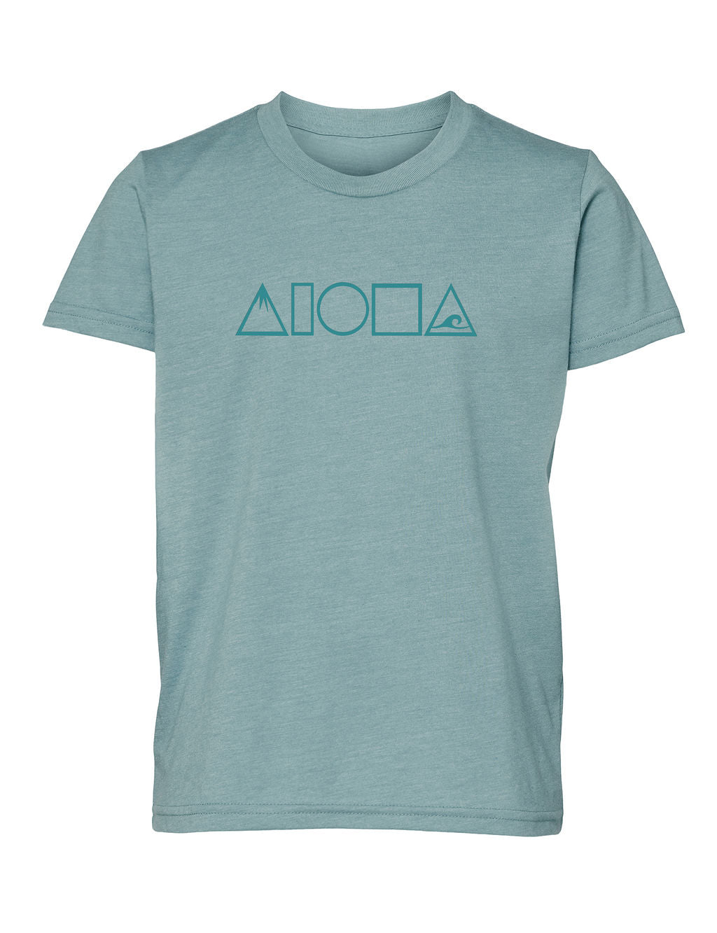 MAUKA TO MAKAI Heather Blue Lagoon Youth Tee