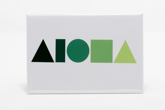 Aloha Shapes Magnets