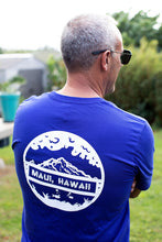 Back view of Maui Circle Aloha Shapes unisex tshirt