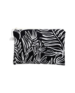 Oneloa Black & White Scribble Leaf Clutch Size Wet/Dry Bag