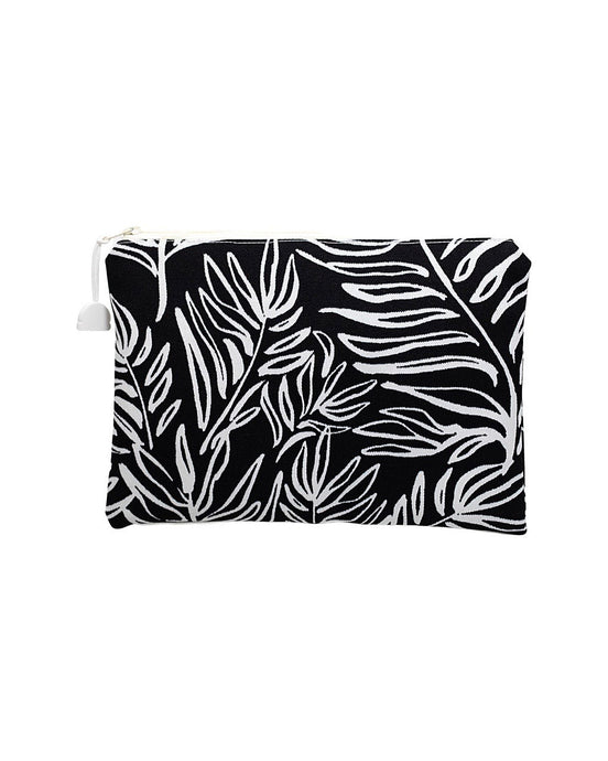 Oneloa Black & White Scribble Leaf Clutch Size Wet/Dry Bag