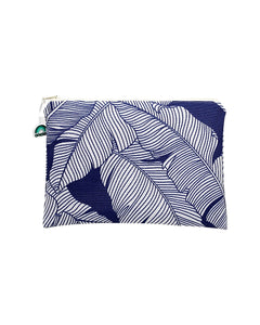 Oneloa Dark Blue Banana Leaf Clutch Size Wet/Dry Bag