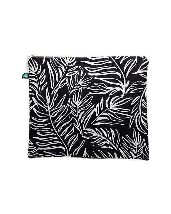Oneloa Black & White Scribble Leaf Wet/Dry Bag