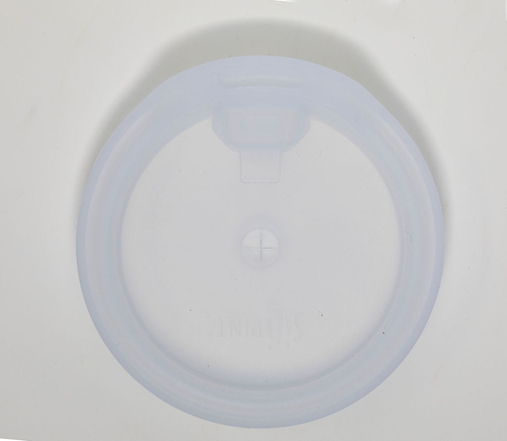 White/clear silicone pint glass lid