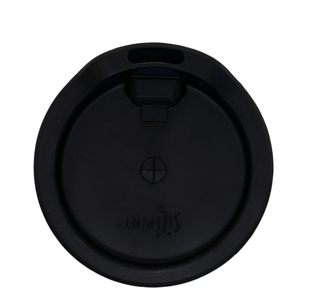 Black silicone pint lid