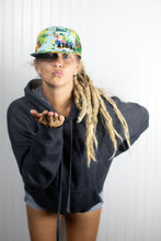"Aloha Shirt" Snapback on blond dreadlocked girl