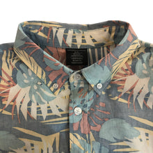 Closeup image of collar on Aloha Surf Shapes aloha shirt