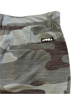 Detail of back pocket and logo label