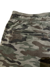 Closeup detail of back left welt pocket