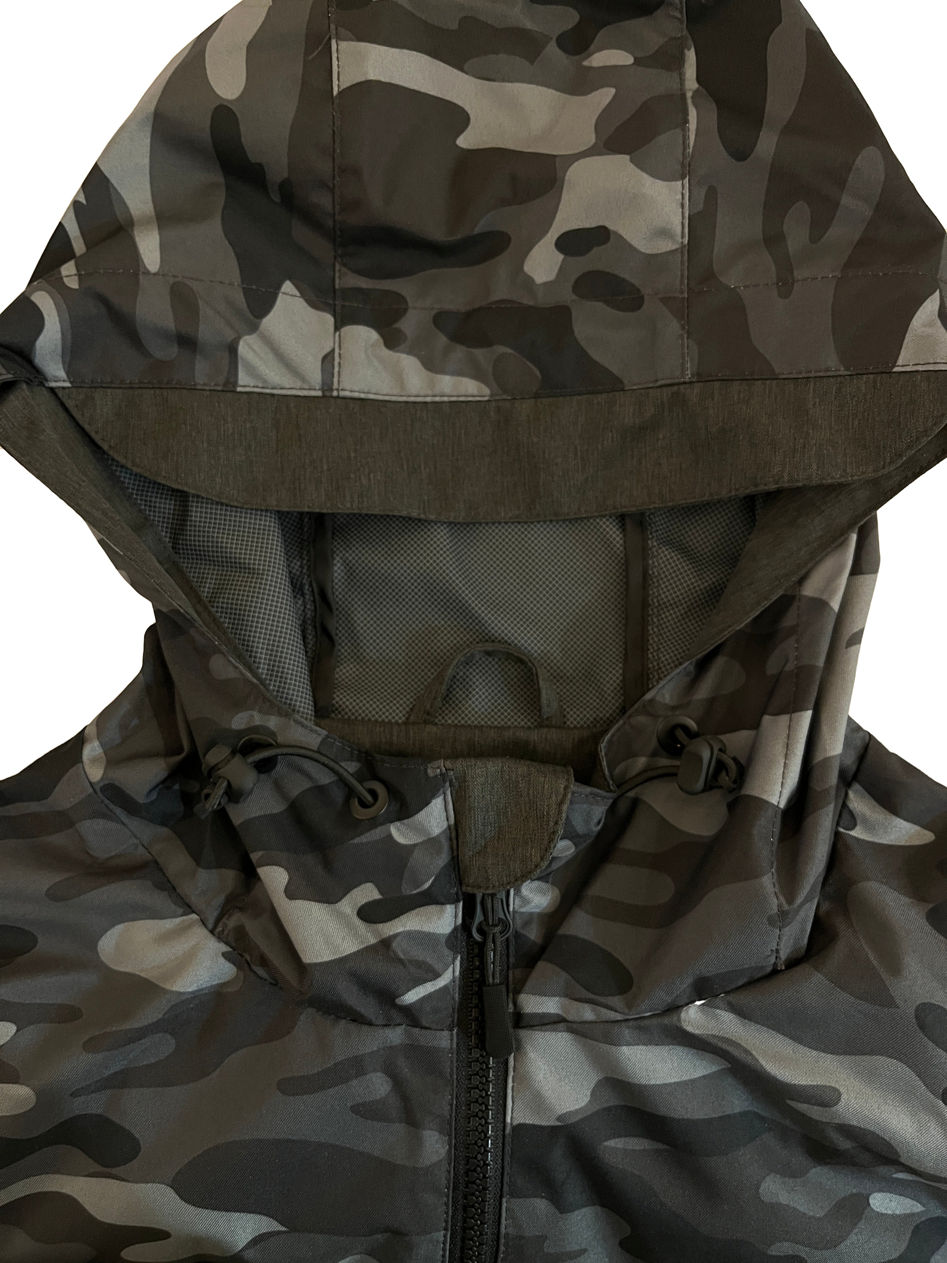 Closeup detail of hood