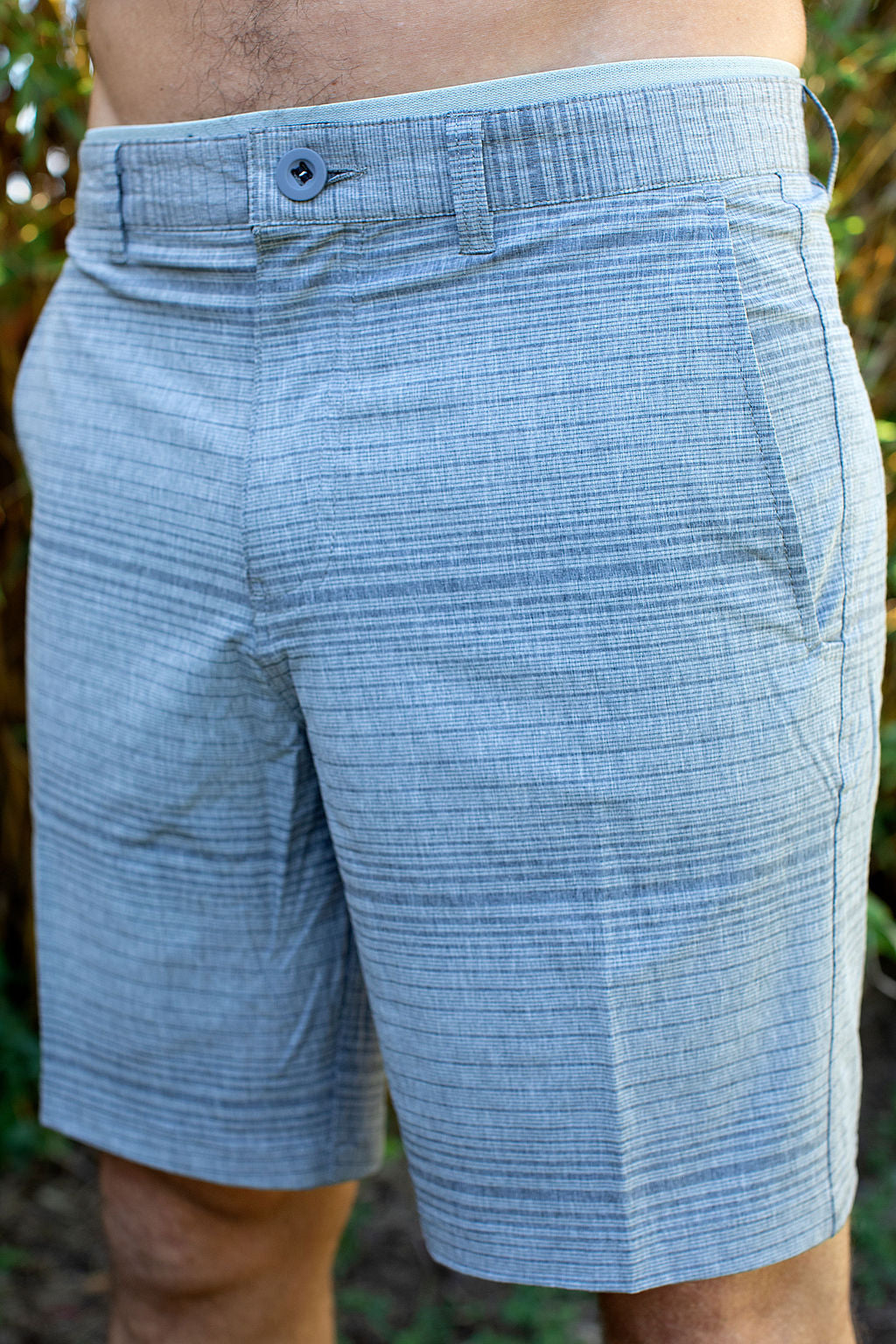 Front view of Mens "Nalu" adult board shorts