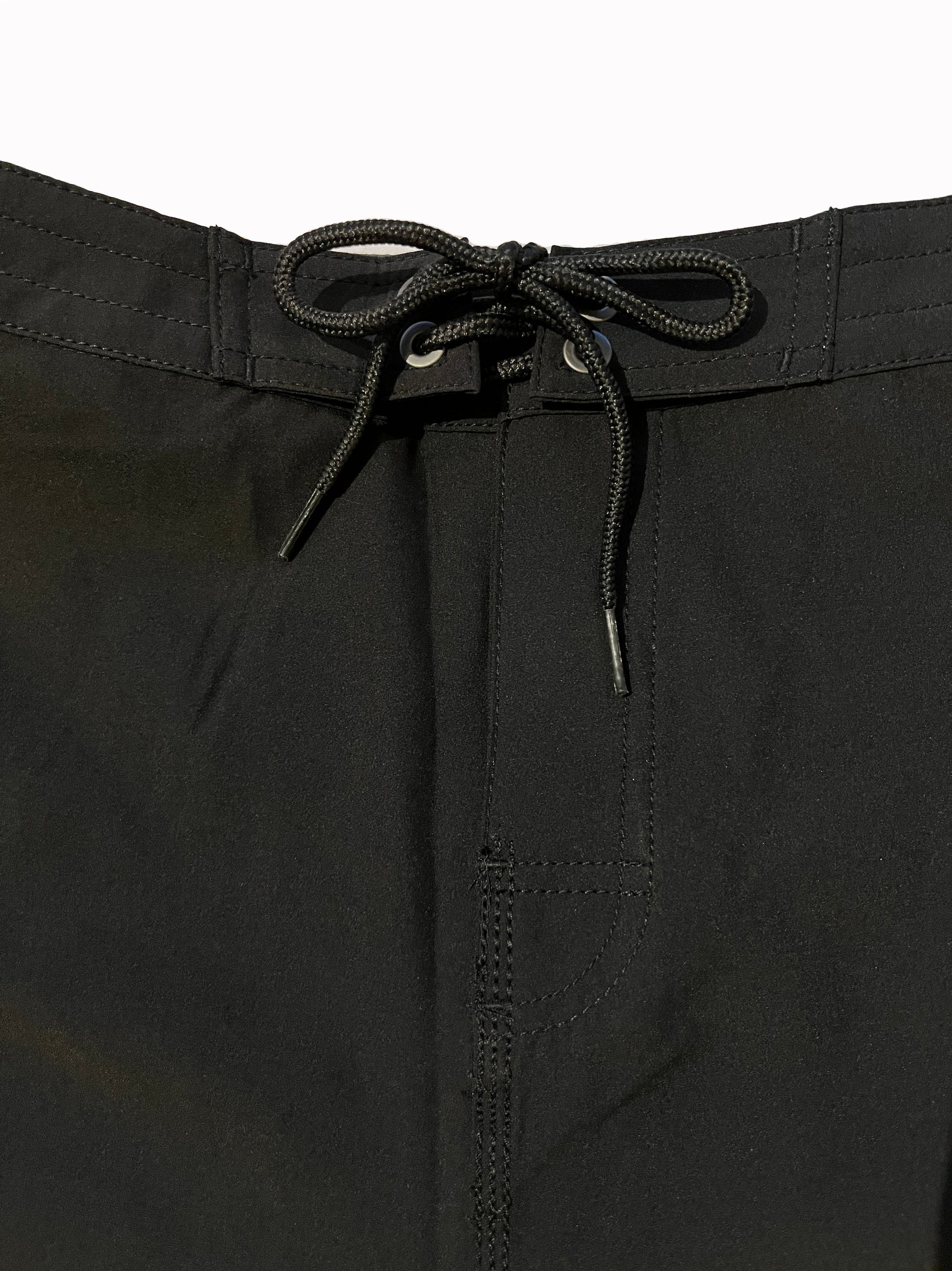 closeup detail of waistband drawstring