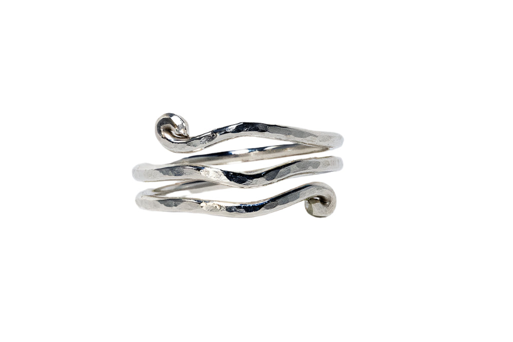 Sterling silver Wave Ring
