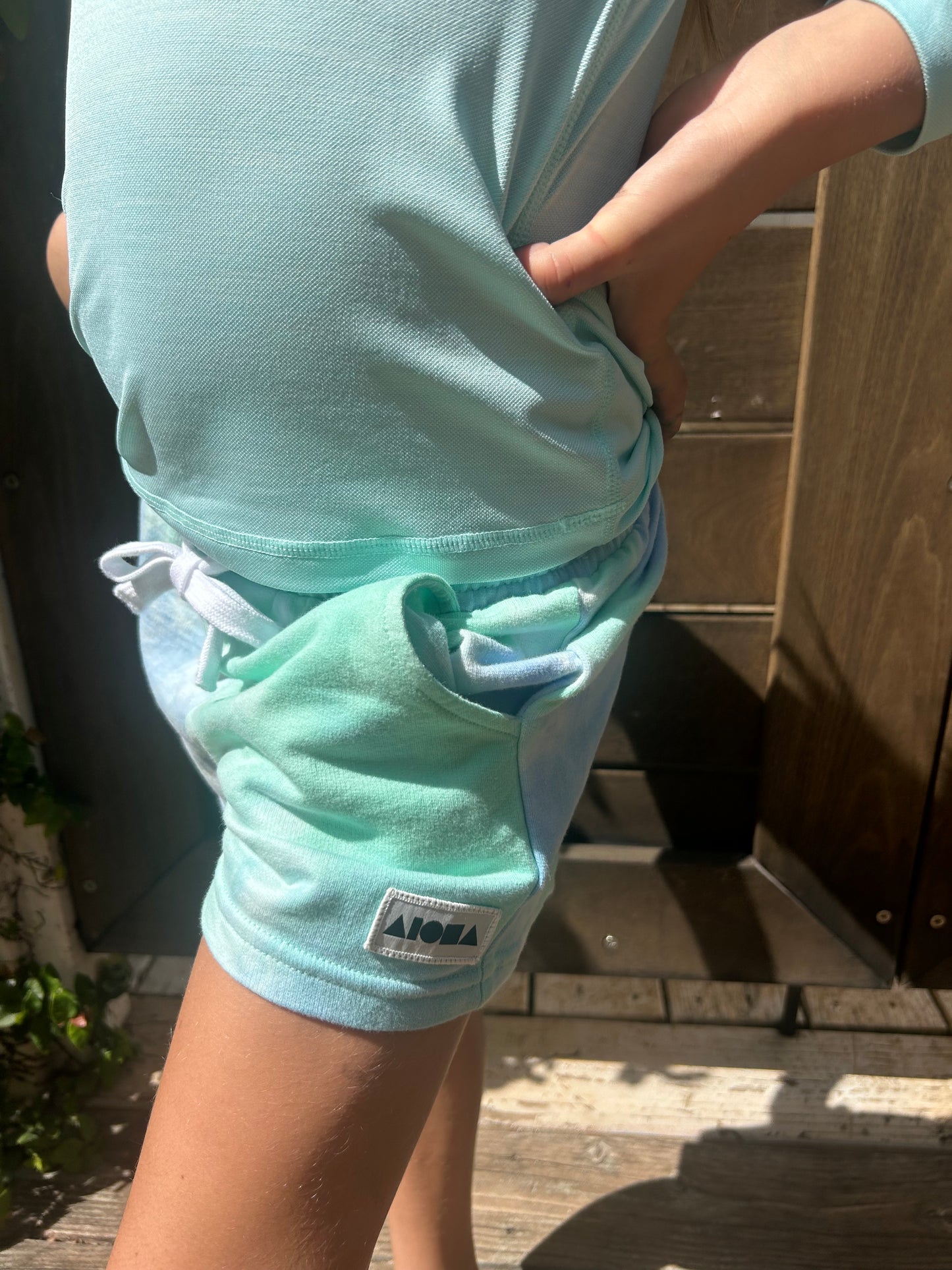 KAYLA Mint Girl's Youth Cotton Shorts